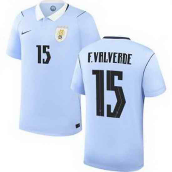 Youth 15 Uruguay Federico Valverde Away Replica Jersey World   1